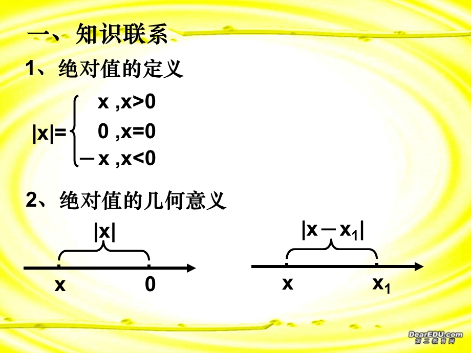 高中数学绝对值不等式的解法.ppt_第1页