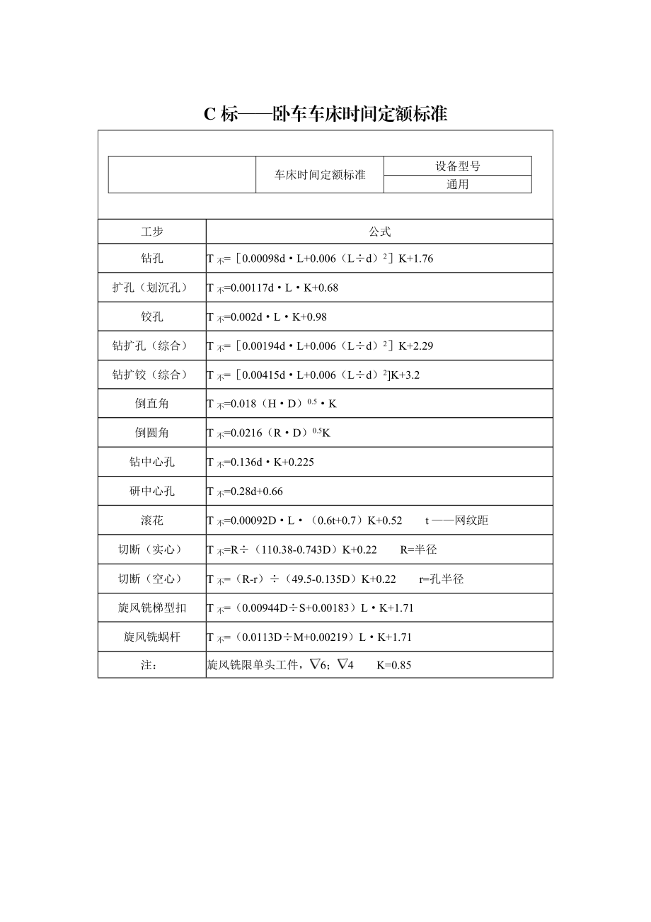 C标——卧车车床时间定额标准.doc_第1页