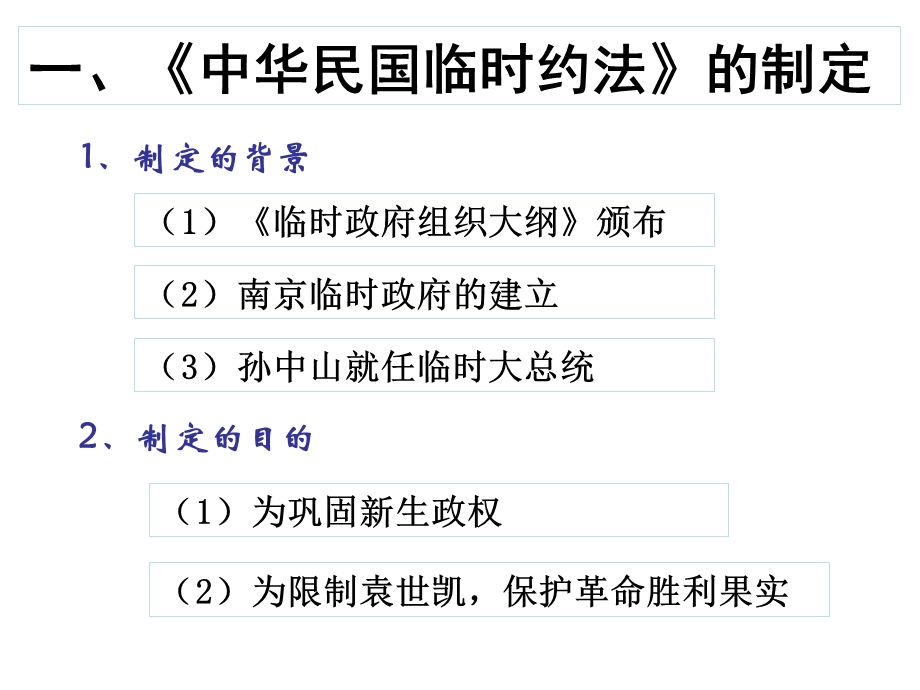 历史课件——中华民国临时约法.ppt_第3页