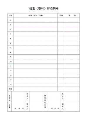 档案资料移交清单.doc