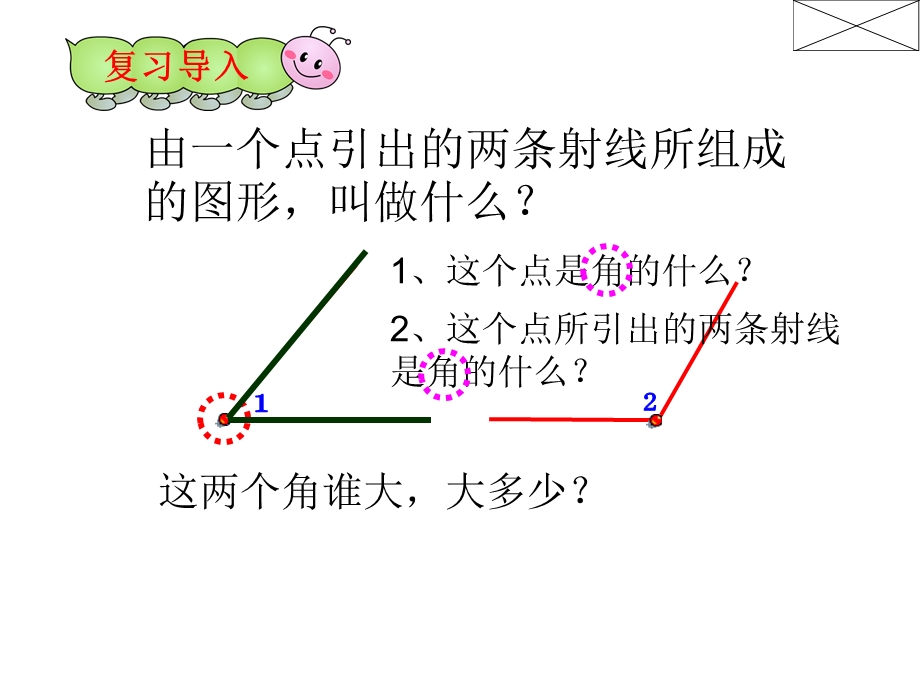 人教版小学四级上册数学角的度量.ppt_第2页