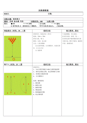 体育足球课实践课教案.doc