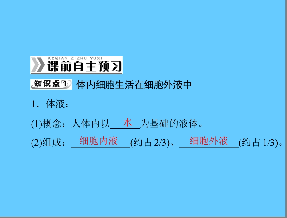 新人教版生物必修三：1.1细胞生活的环境ppt课件.ppt_第2页