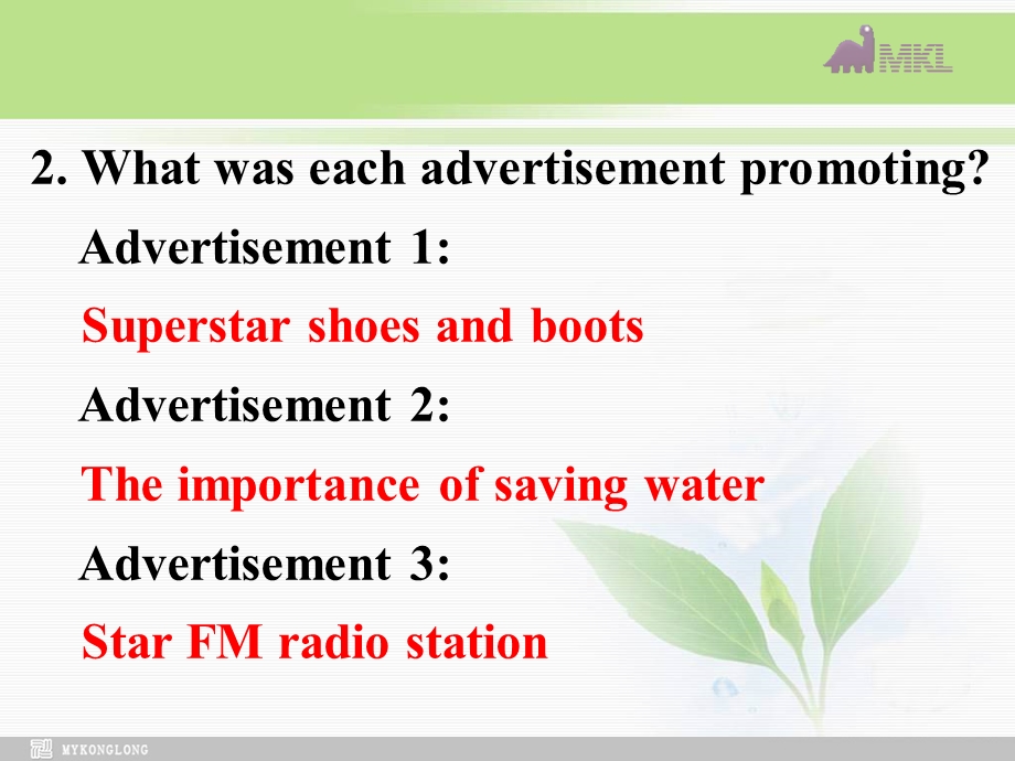 高中英语 Unit5Inside advertisingListening课件 新人教选修9.ppt_第3页