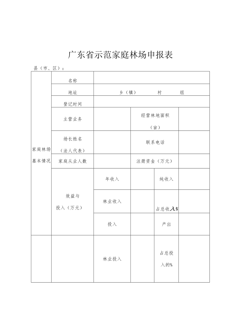 广东省农民林业专业合作社示范社申报表、广东省示范家庭林场申报表.docx_第3页