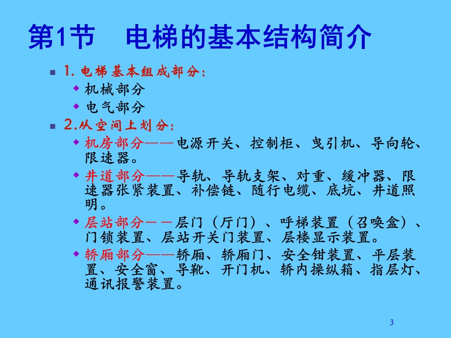 电梯作业人员培训课件之电梯的基本结构.ppt_第3页