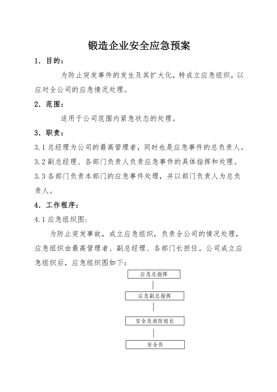 锻造企业安全应急预案.doc_第1页