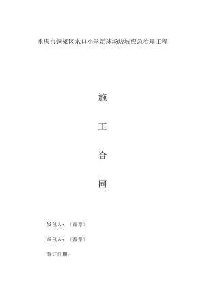 重庆市铜梁区水口小学足球场边坡应急治理工程.docx