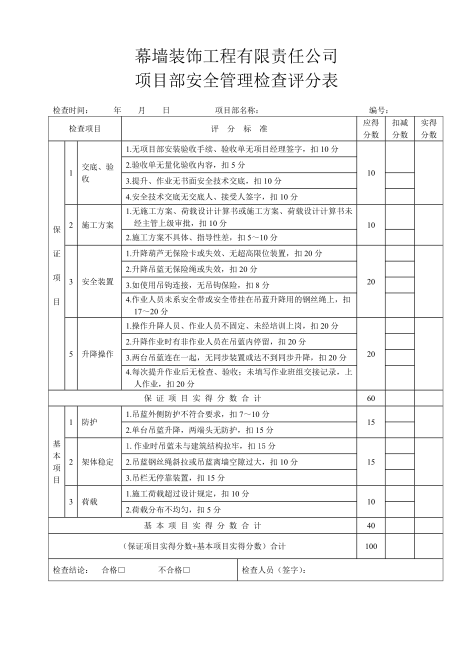 项目部安全管理检查评分表.doc_第3页