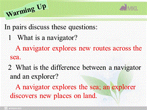 高中英语 Unit2Sailing the oceansTextbook课件 新人教选修9.ppt