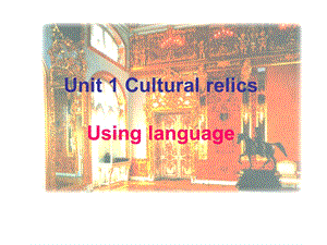 高中英语：Unit 1 Using language.ppt