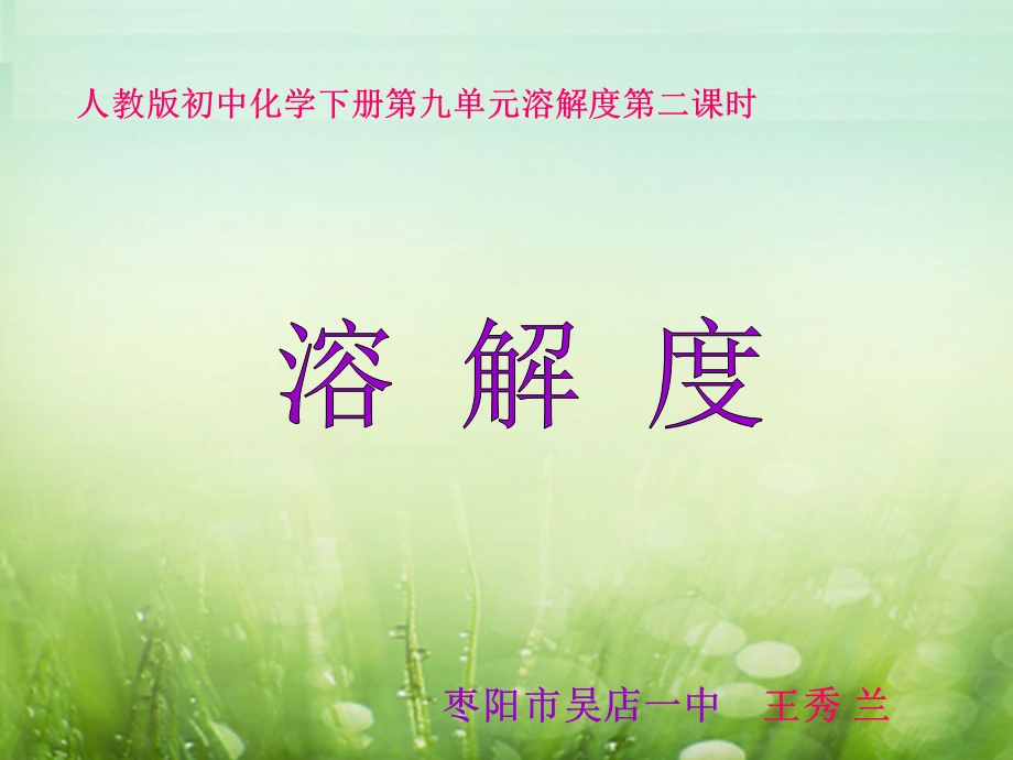 溶解度课件（王秀兰）.ppt_第1页