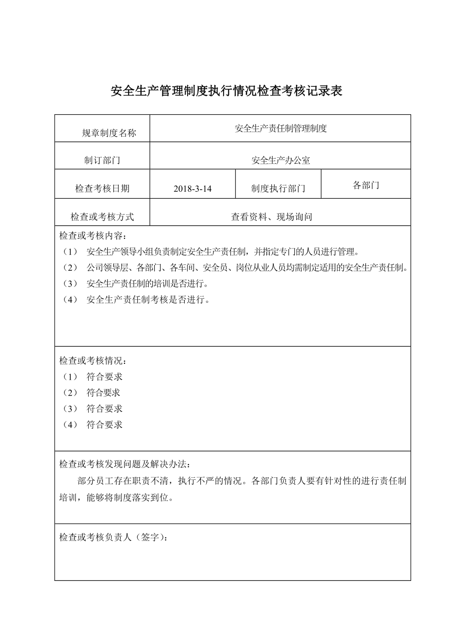 安全生产管理制度执行情况检查记录表.doc_第3页