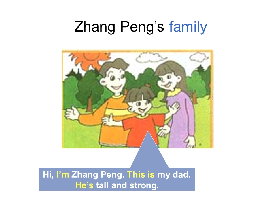 人教版小学英语四年级上册_Unit6_Meet_My_Family_A_Let's_talk.ppt_第3页