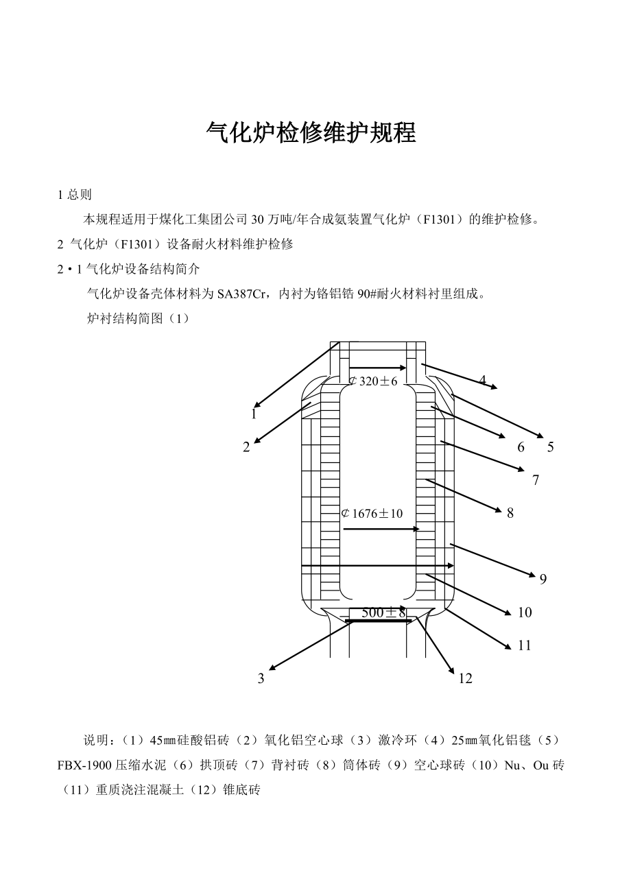 气化炉维护检修规程.doc_第1页