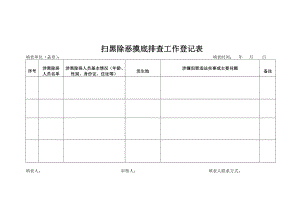 扫黑除恶摸底排查工作登记表.doc