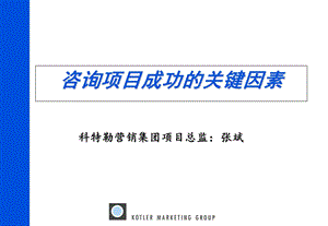 咨询项目成功的关键因素.ppt