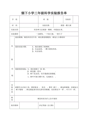 教科版三年级上册科学实验报告单[1].doc