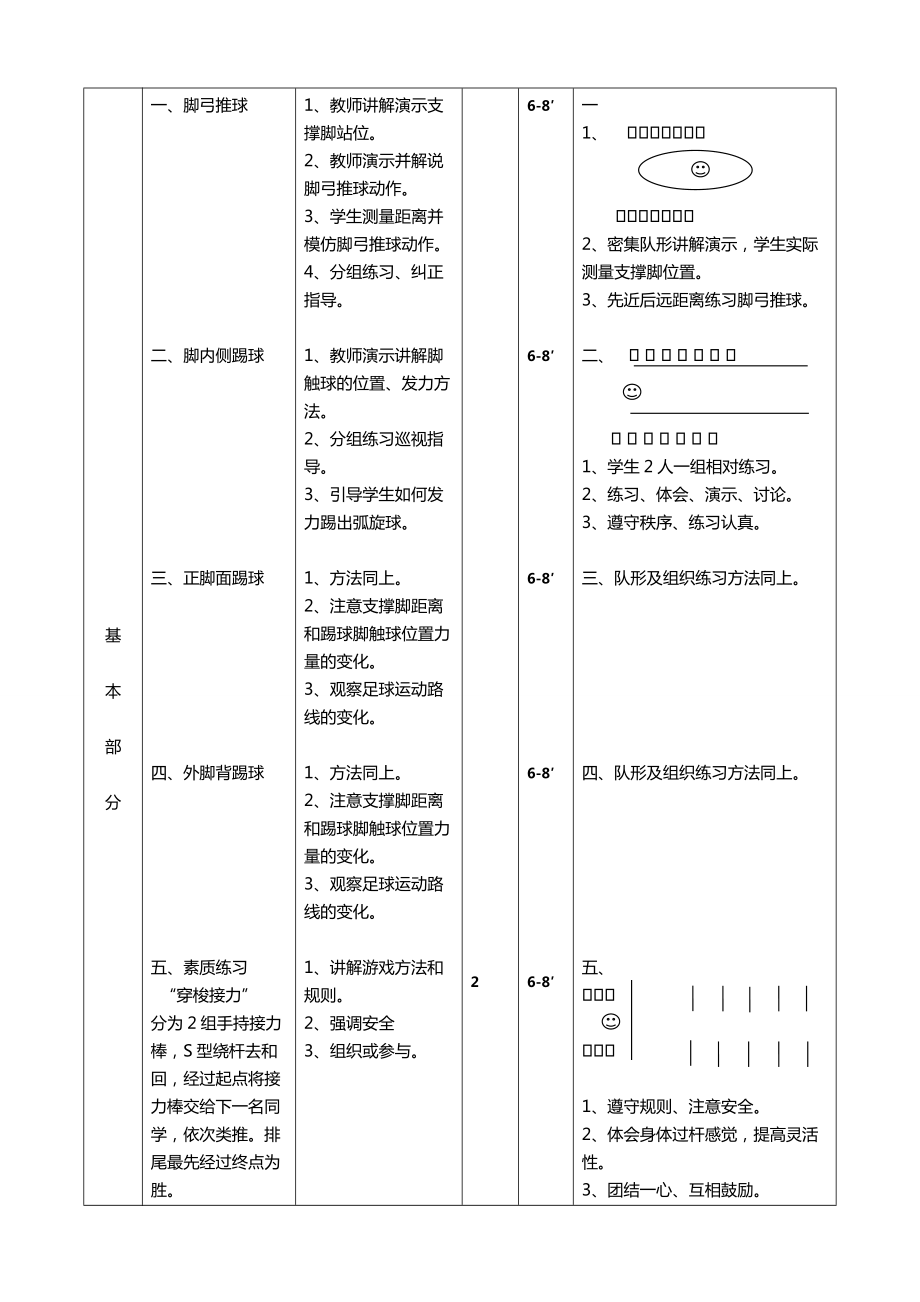 初中足球课优秀教案全集.doc_第3页