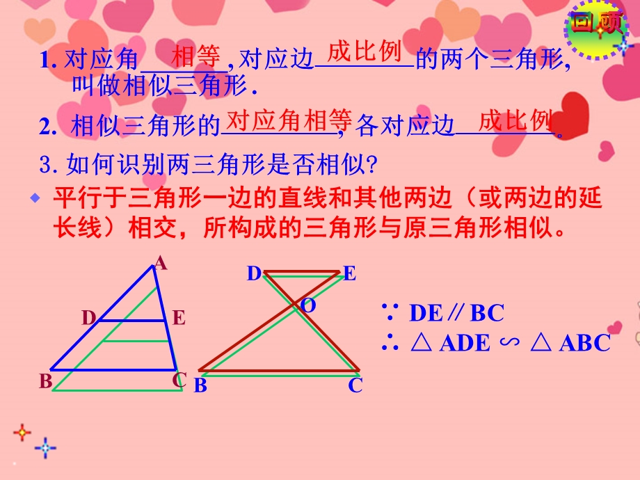 湖北省武汉市为明实验学校九年级数学《相似三角形的判定》课件1.ppt_第2页