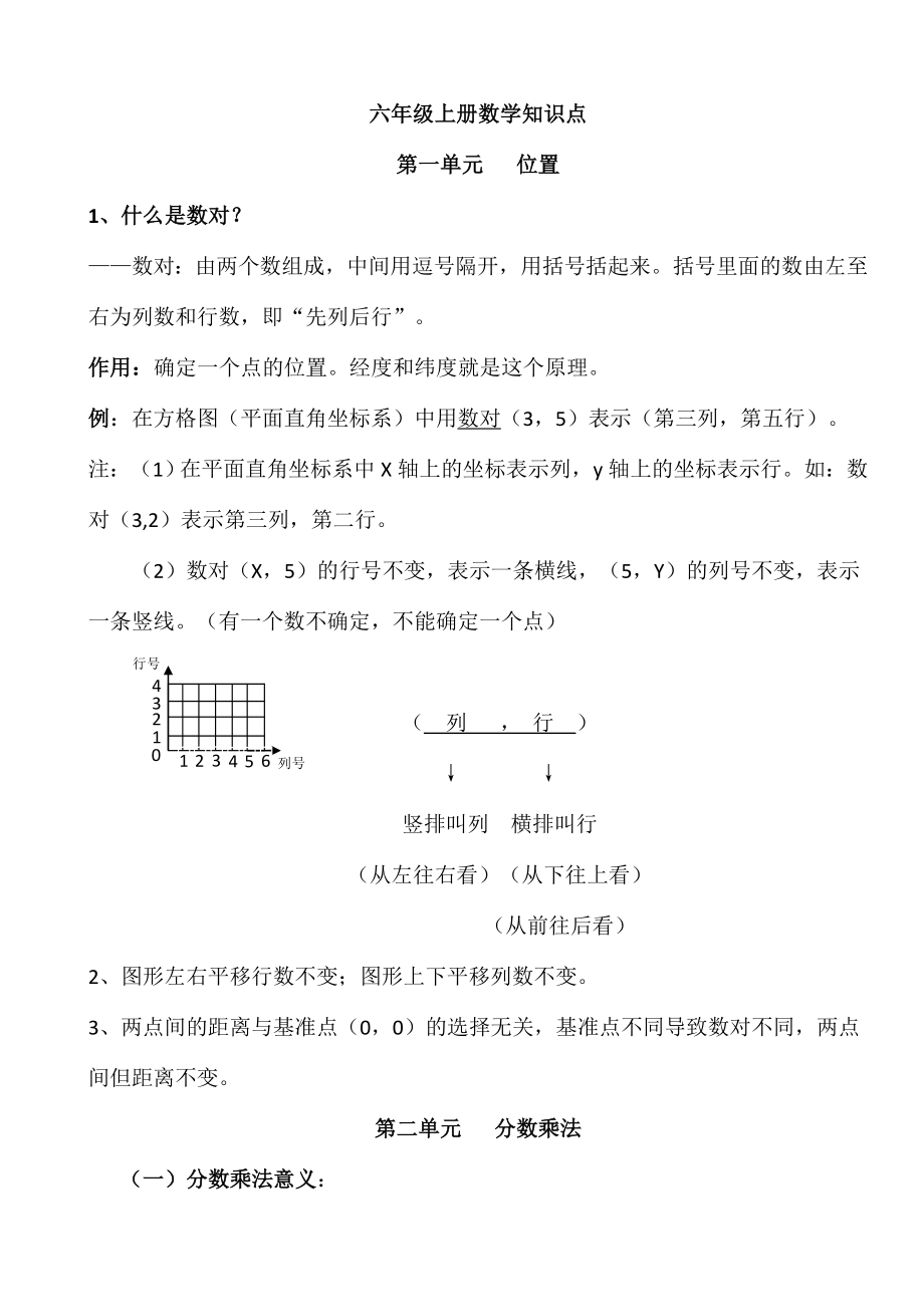 人教版小学数学六年级上册知识点整理归纳（下载）.doc_第1页