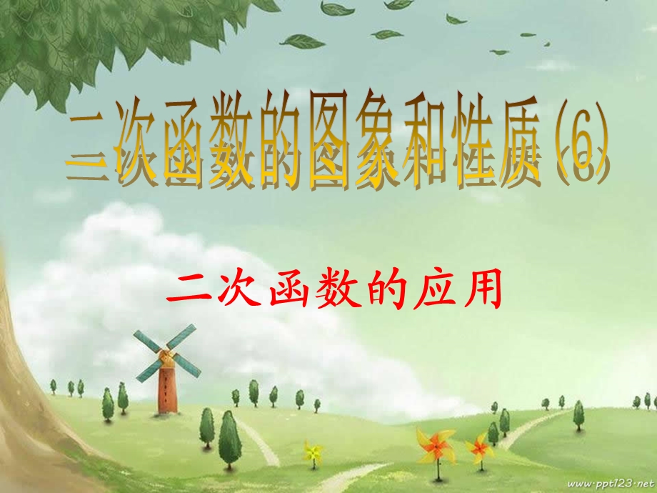 二次函数性质（6）最值.ppt_第1页