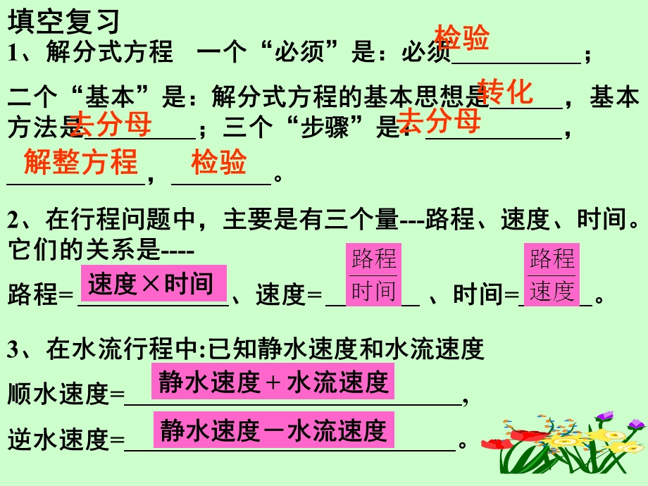 分式方程应用题模版课件.ppt_第2页