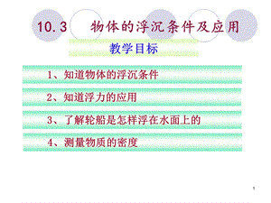 人教版八年级下册物体的沉浮条件及应用课件.ppt