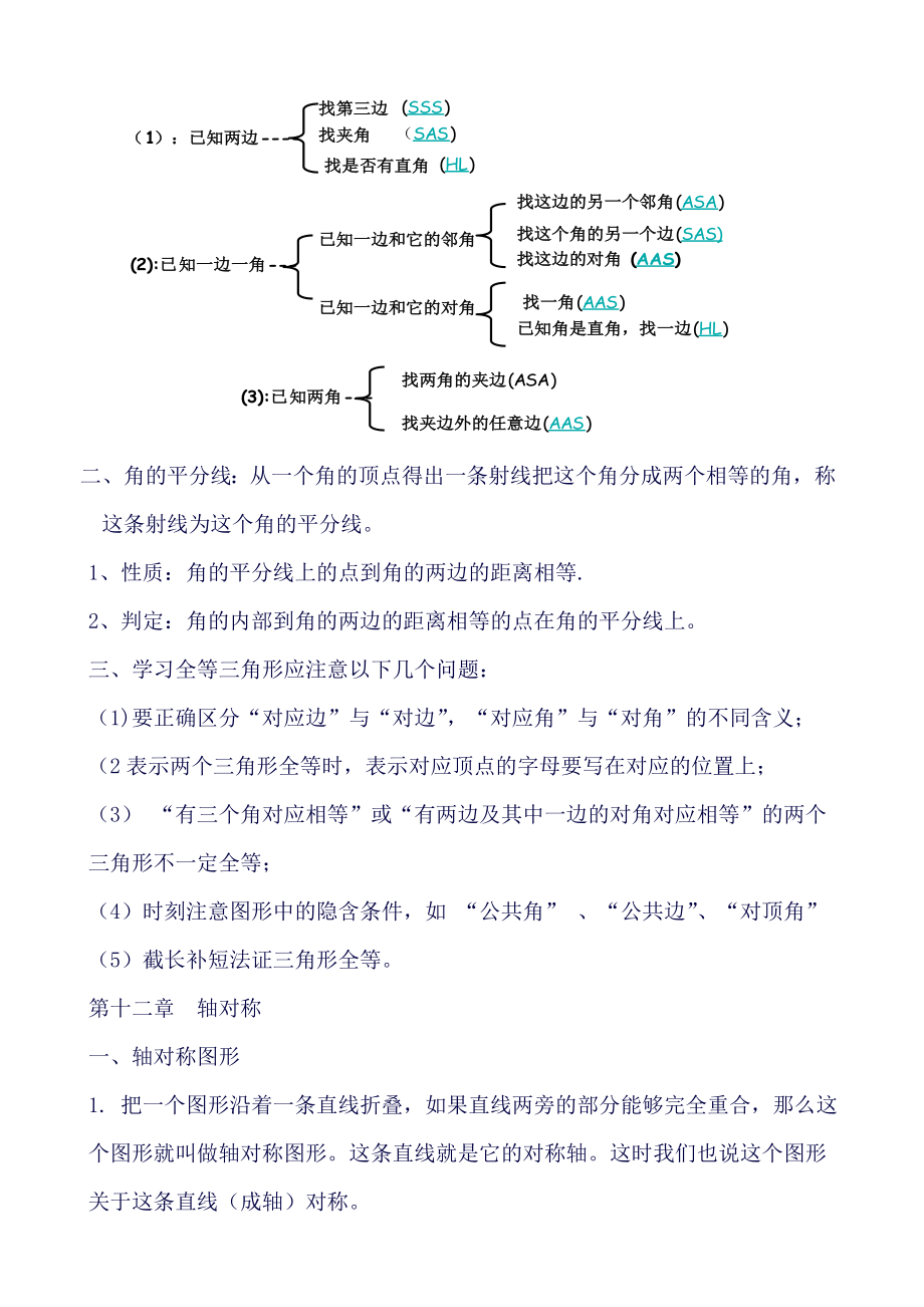 初二数学知识点总结(包括八年级人教版上下两册知识内容-非常完整).doc_第2页