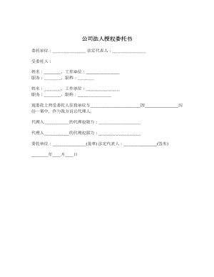 公司法人授权委托书.doc