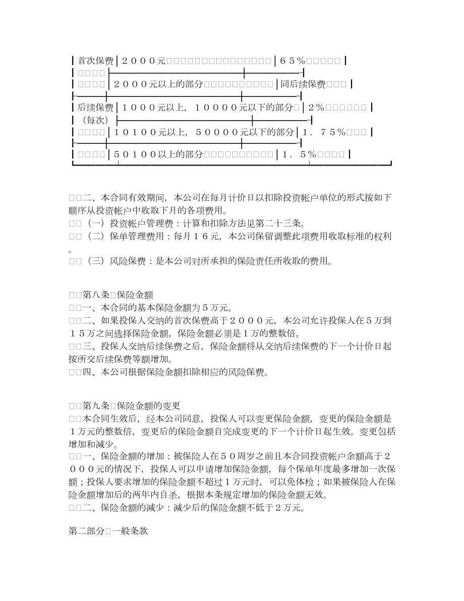 人寿保险股份有限公司投资连结型个人终身寿险条款.doc_第3页