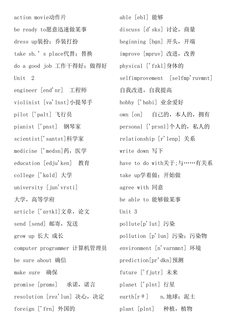 初中鲁教版英语七年级下册单词表.docx_第3页