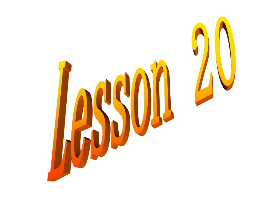 冀教版英语八年级上册Lesson20课件.ppt_第1页