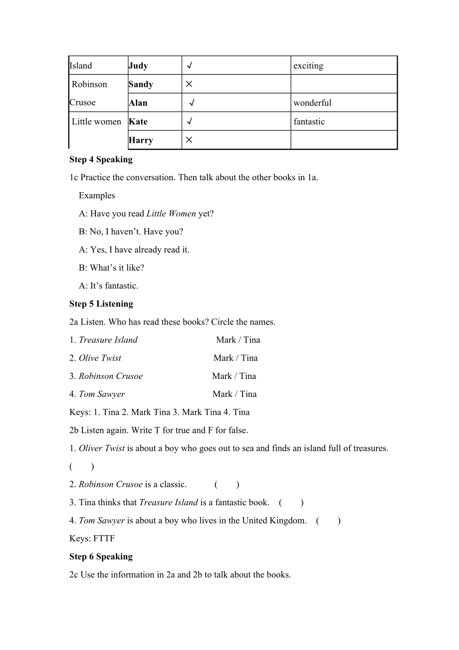 Unit8HaveyoureadTreasureIslandyet？教案.doc_第3页