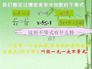 北师大八年级数学下一元一次不等式.ppt