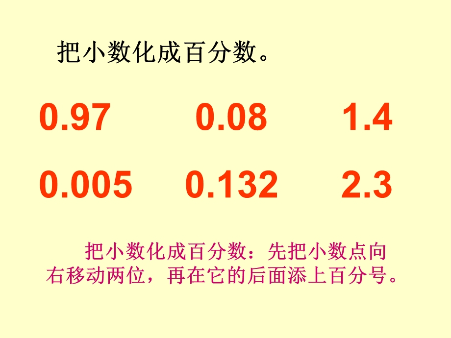 百分数和分数、小数的互化练习课教学课件.ppt_第2页