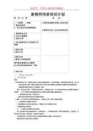 新教师岗前培训计划.doc