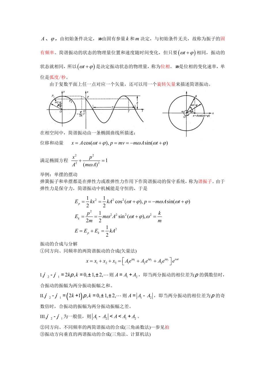 大学物理教案--机械振动与机械波精编版.doc_第2页