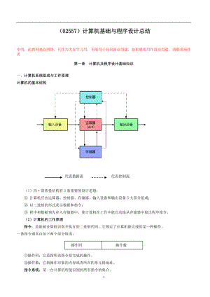 [工学]02275 计算机基础与程序设计总结.doc