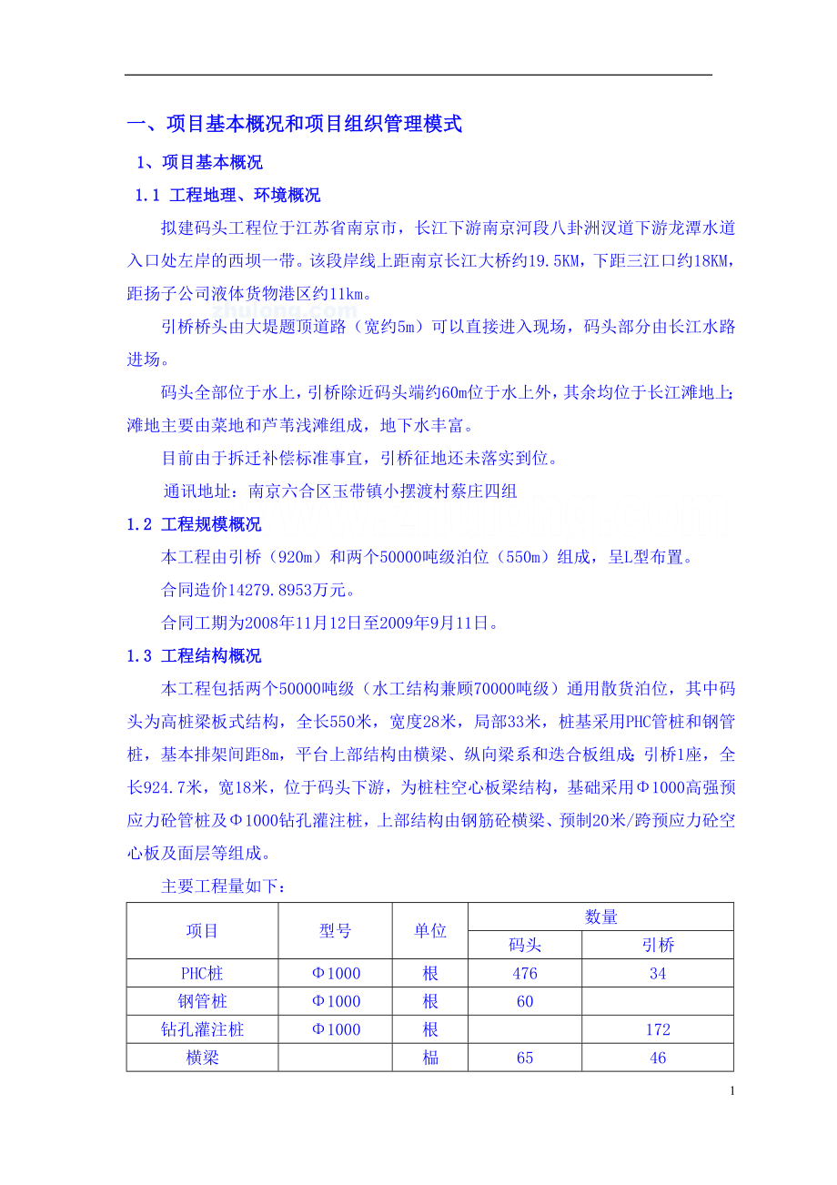 [建筑]南京某码头项目策划书.doc_第1页