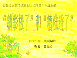 “精彩极了”和“糟糕透了” (2).ppt