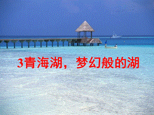 青海湖梦幻般的湖教学课件1[精选文档].ppt