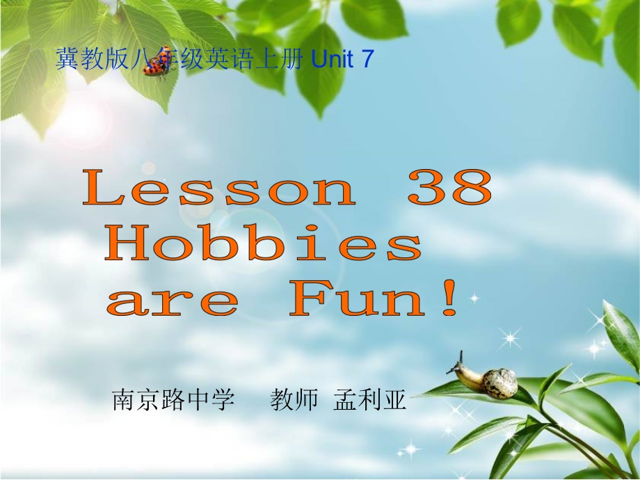 lesson38HobbiesAreFun课件.ppt_第1页