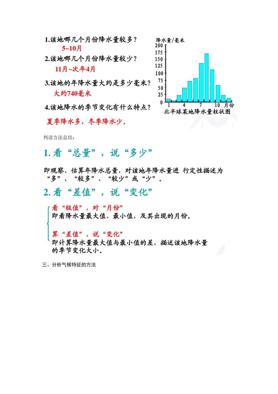 图说中考地理(四)气温曲线图和降水量柱状图.docx_第3页