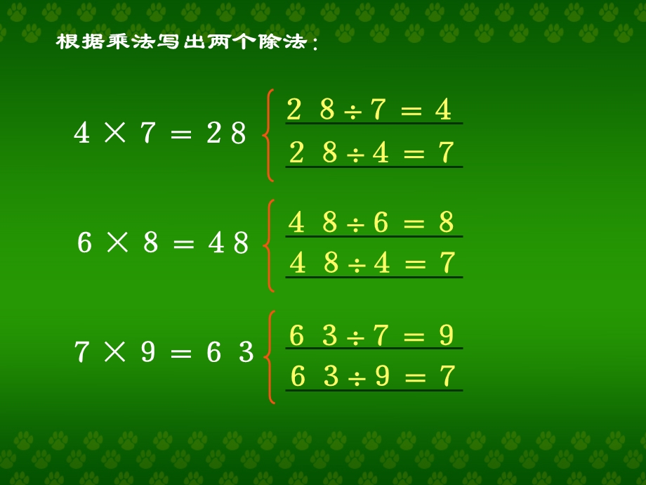 7、8、9的乘法口诀求商.ppt_第2页