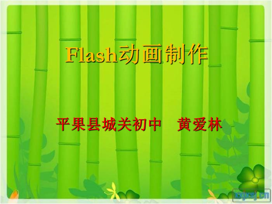 flah动画制作.ppt_第1页