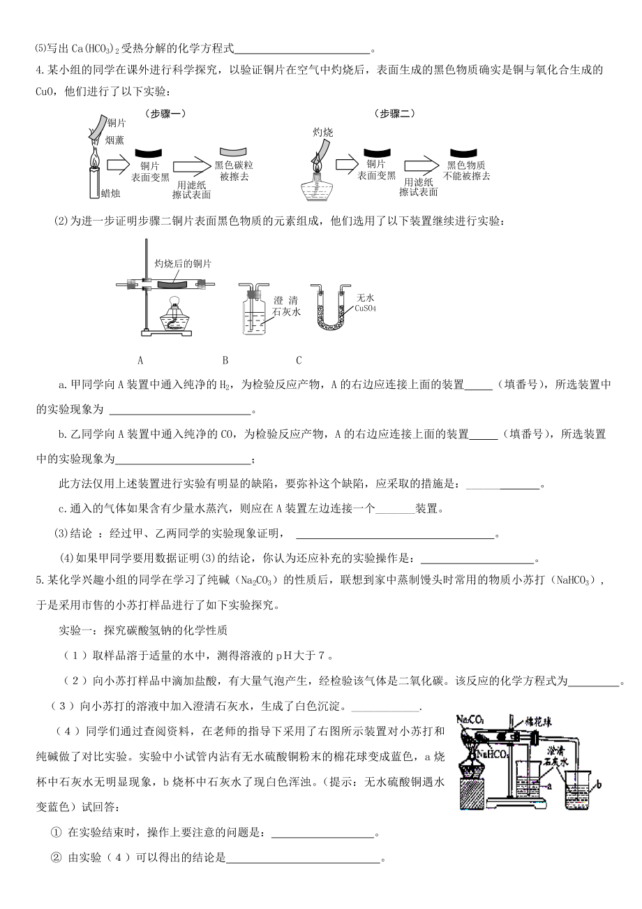 初三化学专项练习(实验与探究题).doc_第2页