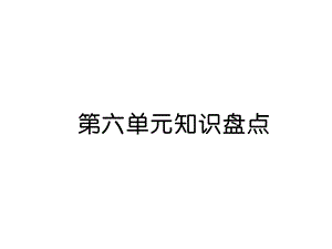 三年级上册语文课件－第6单元 第6单元知识盘点｜人教部编版 (共13张PPT).ppt