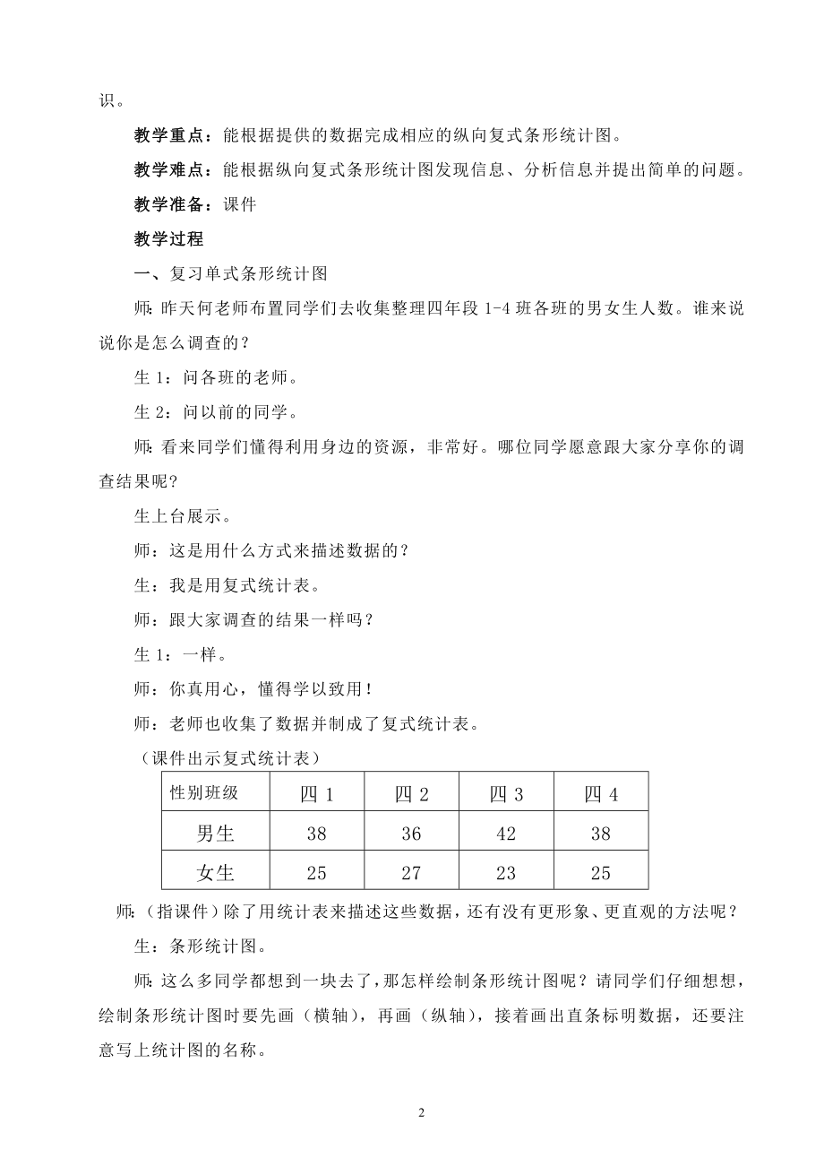 纵向复式条形统计图教学设计教学文档.doc_第2页