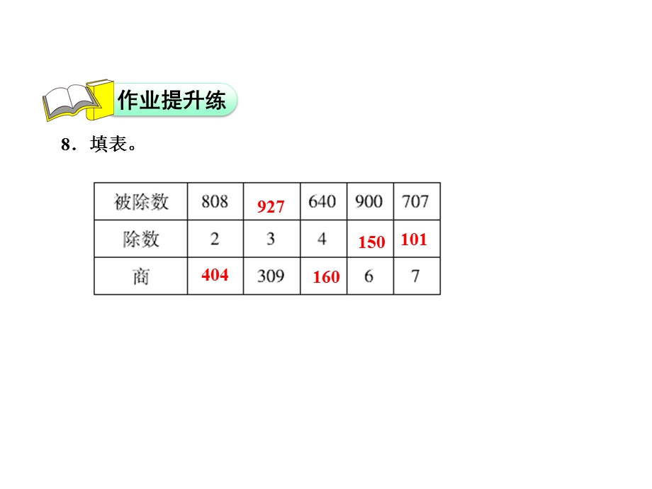 三年级下册数学习题课件1.4猴子的烦恼能力提升练和思维拓展练 北师大版 (共10张PPT).ppt_第3页